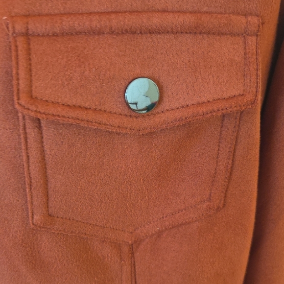 KIM GRAVEL BELLE Rust BROWN Faux Suede - Picture 3 of 9